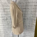 New York & Co. women S cotton blend button up long jacket tan  Photo 7