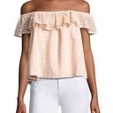 Rebecca Minkoff  Coral Ruffles Off Shoulder Blouse  light Pink Size  Small Photo 0