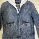 Abercrombie & Fitch  Women’s Sz S Shawl Sweater Lined Denim Jacket Button Jacket Photo 5