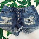 KanCan USA Kancan Mid Rise Distressed Short Photo 1