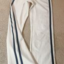 Brandy Melville White and Navy Stripe Trackpant Photo 0