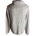 Sag Harbor  Missy Grey Metallic Turtleneck Pullover Long Sleeve Sweater Photo 87