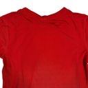 Zyia  Active Size M Laser Cut Pullover TShirt Top Red Long Sleeve Stretch Workout Photo 2