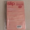 Silk resusable pink facemask with dark pink dtitched lips. Limited release. NWT Photo 4