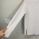 Lululemon  Merino Wool-Blend Ribbed Crewneck Sweater White Opal Size 4 Photo 4