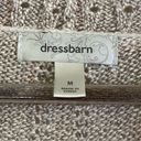 Dress Barn  light tan knit open front cardigan sweater women, M Photo 8