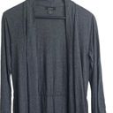 Natori  Women Long Line Cardigan Belt Gathered Back XS Gray Neutral Minimalistic Photo 8