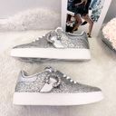 Jimmy Choo  Platinum Glitter & Crystal Osaka Sneakers Photo 5