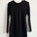 GUESS Black Lace Dress Long Sleeve Lace Up Back Size Small Business Office Photo 0