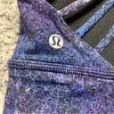 Lululemon NWOT  Free To Be Wild Longline Bra *Polar Lights Blue Multi Photo 2