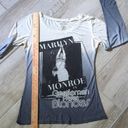 Marilyn Monroe NWT  Long Sleeve Ombre Graphic Top Gentlemen Prefer Blondes Photo 4