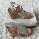 Dolce Vita Maxton Crystal studded Vinyl Espadrille Wedge Sandal beige size 8 Photo 0