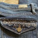 Paige  Blue Denim Pico Embellish Flap Pocket Jeans | Size 26 Photo 4