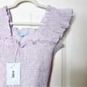 Hill House  Paz Nap Top Lilac Stripe 100% Linen XL Photo 4