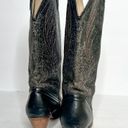 Dingo Vintage  Black Cowgirl Boots Silver Toe Size 6 Women’s Photo 1