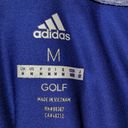 Adidas  Golf blue/lilac sleeveless polo size medium Photo 4