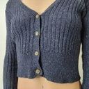 Aeropostale Fox Prince Navy Cropped Cardigan Photo 0