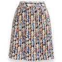 J.Crew  Mercantile Floral Pleated Chiffon A-Line Skirt Photo 0