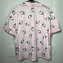 Hello Kitty | Checkered  Print Button Down Pajama Top Medium Photo 7