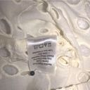 Coldwater Creek  Eyelet Blouse Pepulum Cinched Waist  Ivory Women's Size L Photo 6