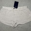 Brandy Melville NWT Brown and Cream Striped Boxer Shorts Photo 1