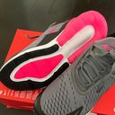 Nike New  Air Max 270 GS Smoke Grey Hyper Pink Photo 3