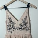 EXPRESS  Floral Tattoo Nude Tulle Midi Dress Size 2 Photo 11