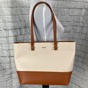 Lovevook large shoulder tote purse white and tan Photo 0
