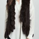 525 America  Black Fur Vest Photo 0