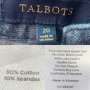 Talbots  Womens Skirt Blue Denim Stretch Pencil Straight Plus Size 20 Photo 8