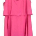 Jessica Simpson  Pink Ruffle Racerback Lined Dress Size 6 Photo 0