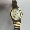 Timex Ladies Watch Gold Tone Stainless Steel Vintage Stretch Band Photo 1