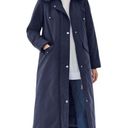 Woman Within NWOT Long Hooded Down Microfiber Parka size L Photo 2