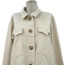 Madewell  Long Belted Chore Coat Cream Ivory Size XL **Missing Belt Photo 2