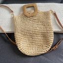 Straw Tote Purse Tan Photo 5