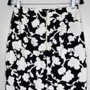 Kate Spade  Knee Length Pencil Skirt Black White Pink Floral Print Womens Size 6 Photo 7