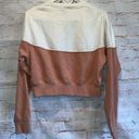 Nike  Sweater Womens Medium Cropped Color Block Fleece Sweatshirt Crewneck Photo 4