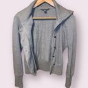 Banana Republic  Full Zip Military Style Jacket in Gray - size medium Photo 4