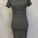 Brandy Melville  Striped Black & White Ribbed Knit Dress - XS/S Photo 4