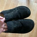 UGG  Gael Cuff Womens Size 9 Black Knit Wedge Slip On Fleece Lined Clogs Photo 2