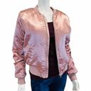 Forever 21 Pink Satin Bomber Jacket Photo 0