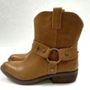 Dingo NEW  Cowboy Boots Sierra Tan Leather Harness Western Studded Brown Size 7.5 Photo 0