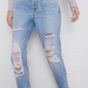 ZARA  RIPPED MOM FIT JEANS Z1975 Size 2 NEW Photo 0