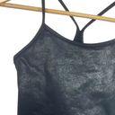 Aerie  Offline The Hugger Crackle Racerback Sports Bra in Black Size S Photo 7