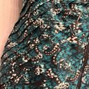 White House | Black Market WHBM  Bandeau Corset Green Butterfly Wing Print Size 4 Photo 4