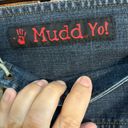 Mudd  womens y2k low rise lace up waist flare jeans dark blue 5 Photo 2