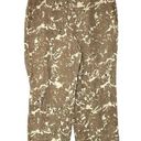 J.Jill  Love Linen 100% Linen Brown Leaf Printed Crop Pull On Pants Size Medium Photo 0