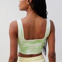 Free People Square Neck Good Karma Tie-Dye Bra - Electric Pistachio XS Small Photo 1