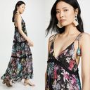 Rococo SAND Moonlight Floral Metallic Maxi Tiered Dress - Small Photo 2