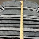 Abound  Womens Gray Shirt Size‎ Medium Striped Long sleeved Light Weight Photo 3